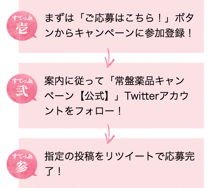 まずは「ご応募はこちら！」ボタンからキャンペーンに参加登録！